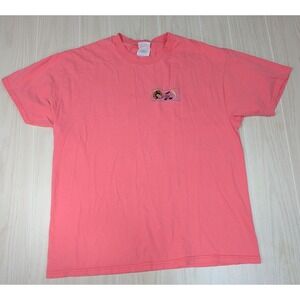 Hanes Beefy Men's T-Shirt Coral XL DJ Hall of Fame Beach Music 100% Cotton